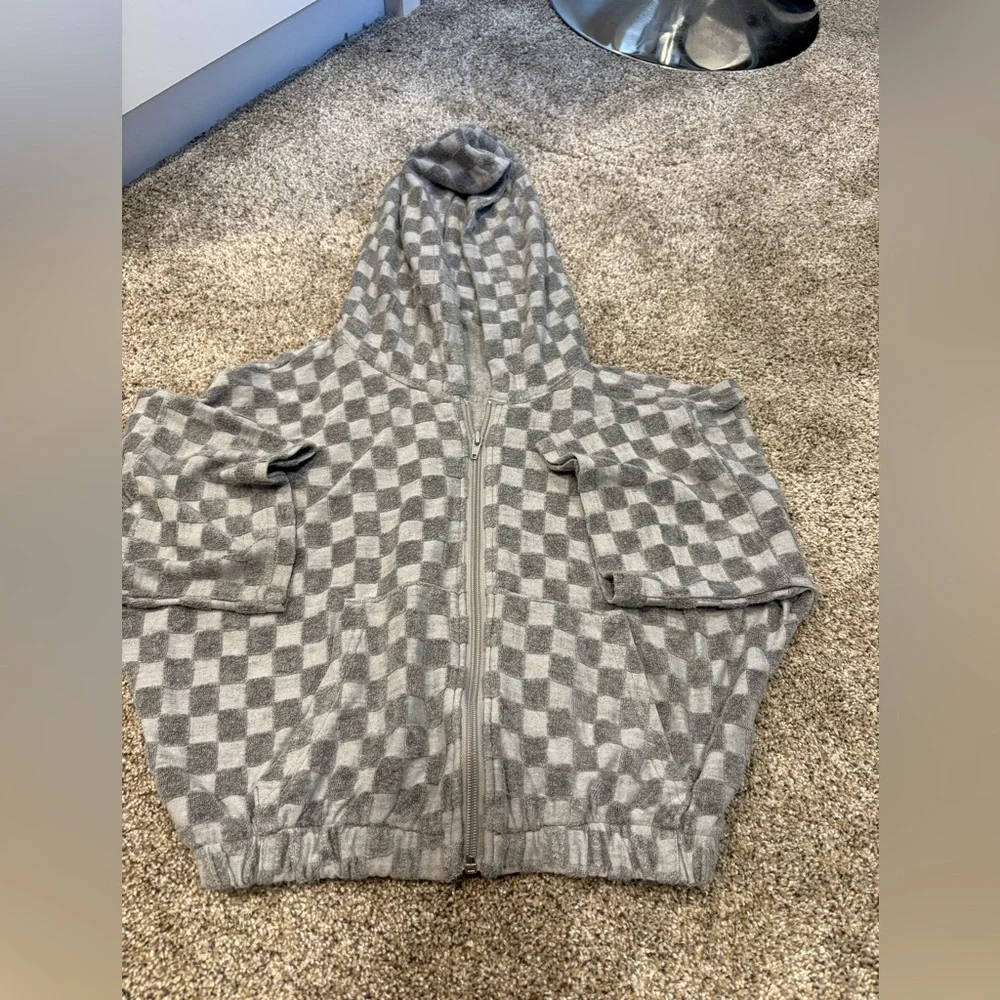 Chicidivas gray checkerboard sweat set size small - Picture 2 of 4